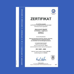 iso-zertifikate für planconsort - planconsort ztgmbh architekten + ingenieure