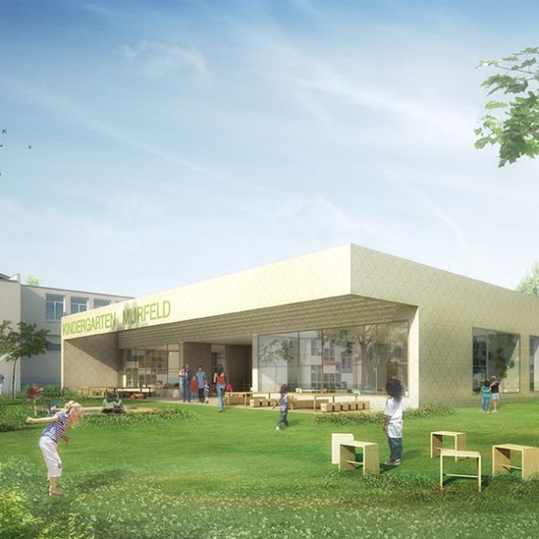 wettbewerb kindergarten und kinderkrippe murfeld - planconsort ztgmbh architekten + ingenieure